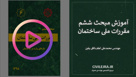 آموزش مبحث ششم مقررات ملی ساختمان – جلسه اول (ویرایش ۱۳۹۸)