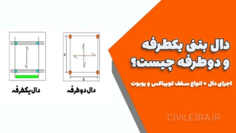 دال بتنی یکطرفه و دوطرفه چیست؟ | اجرای دال + انواع سقف کوبیاکس و یوبوت