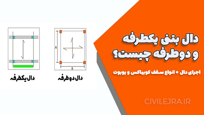 دال بتنی یکطرفه و دوطرفه چیست؟ | اجرای دال + انواع سقف کوبیاکس و یوبوت