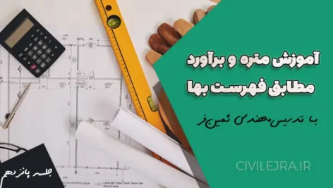 متره و برآورد کارهای آلومینیومی و اندود و بندکشی | فهرست بهای 1401