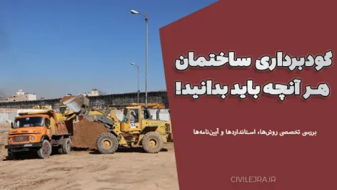 گودبرداری ساختمان: بررسی تخصصی روش‌ها، استانداردها و آیین‌نامه‌ها 