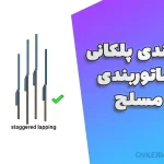 وصله‌بندی پلکانی در آرماتوربندی بتن مسلح | اصول IS 456:2000