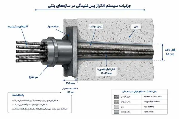 روش انکراژ (Anchorage) - مقایسه روش‌های مهاربندی گود (نیلینگ، انکراژ، خرپایی)
