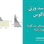 تحلیل سد وزنی در آباکوس | پروژه صحت‌سنجی سد کوینا با ۴۰ رکورد زلزله