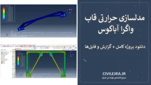 مدلسازی حرارتی قاب واگرا آباکوس | دانلود پروژه کامل + گزارش و فایل‌ها