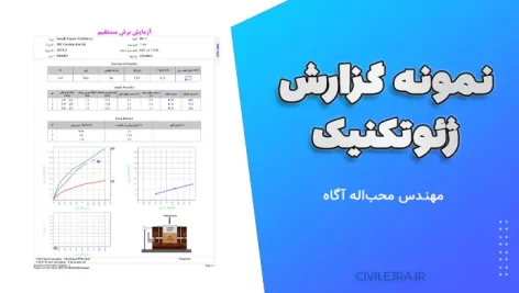 نمونه گزارش ژئوتکنیک | مهندس محب‌اله آگاه
