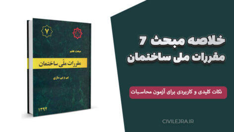 خلاصه مبحث 7 مقررات ملی ساختمان | نکات کلیدی و کاربردی برای آزمون محاسبات