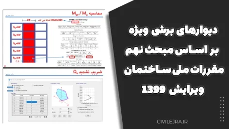 دیوارهای برشی ویژه بر اساس مبحث نهم مقررات ملی ساختمان ویرایش ۱۳۹۹
