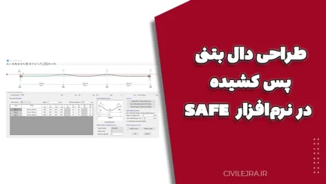 طراحی دال بتنی پس کشیده در نرم‌افزار SAFE
