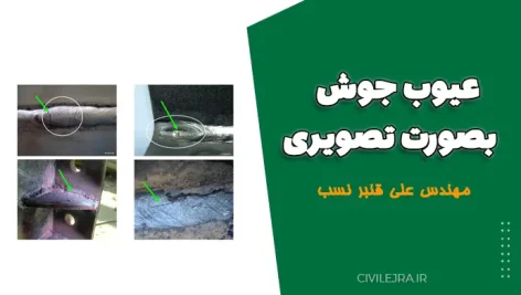 عیوب جوش به صورت تصویری (مهندس علی قنبر نسب)