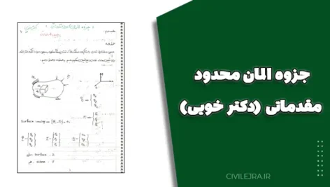 جزوه المان محدود مقدماتی (دکتر خویی) | دانلود رایگان جزوه کامل