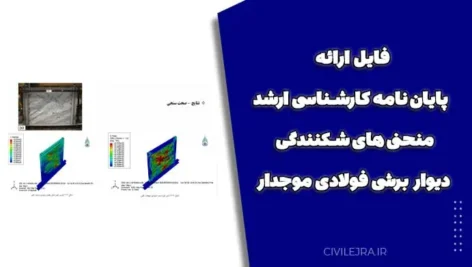 فایل ارائه پایان نامه کارشناسی ارشد – منحنی های شکنندگی دیوار برشی فولادی موجدار
