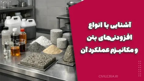 آشنایی با انواع افزودنی‌های بتن و مکانیزم عملکرد آن