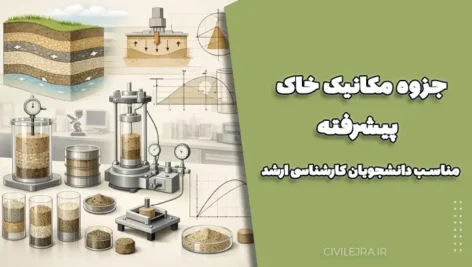 جزوه مکانیک خاک پیشرفته – مناسب دانشجویان کارشناسی ارشد