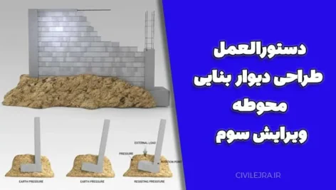 دستورالعمل طراحی دیوار بنایی محوطه -ویرایش سوم
