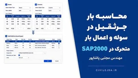 محاسبه بار جرثقیل در سوله و اعمال بار متحرک در SAP2000 |مهندس مجتبی پاشاپور